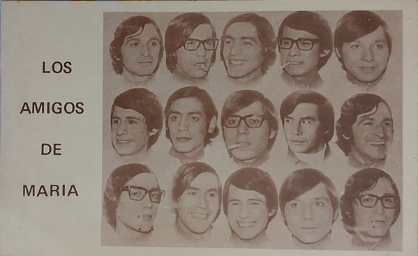 Tarjeta promocional de Odeon para el primer single de Los Amigos de María, "Un rayo de luz / Toda mía la ciudad", 1970.